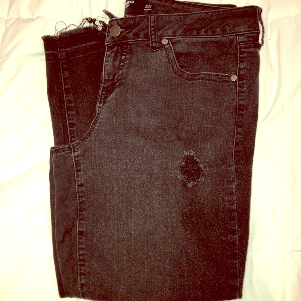 Torrid black distressed jeans